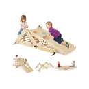 Climbing Triangle Ladder Toy Jungle Gym With Ramp