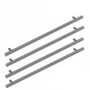 Solid Stainless Steel Cabinet Handles Brushed Round 300mm pack of 4