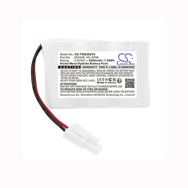 Cameron Sino Cs Twe202Vx 2000Mah Battery For Twinbird Hc E202 Vacuum