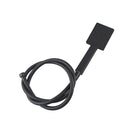 Black Square Handheld Shower Head Sprayer With Pvc Water Hose