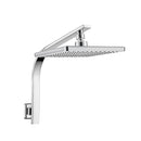 200Mm 8 Inch Rain Shower Head Set Square Gooseneck Shower Arm Chrome