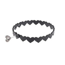 Sex And Mischief Heart Day Collar Black Collar