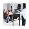 Height Adjustable Rolling Podium Stand