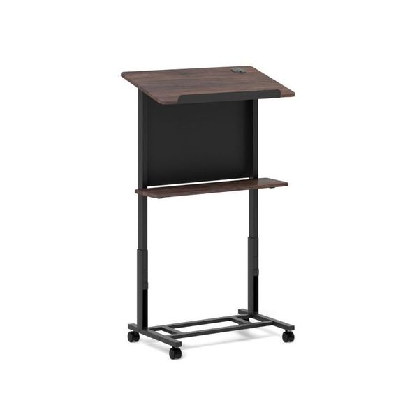 Height Adjustable Rolling Podium Stand