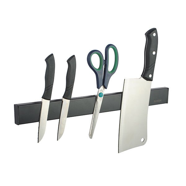 30Cm Knife Holder Magnetic Wall Tools Utensil Rack Black