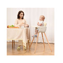 3 In 1 Wooden Convertible Baby High Chair With Removable Tray Pink