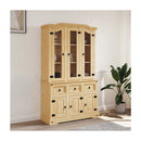 Highboard Corona Brown 112X43X196 Cm Solid Wood Mexican Pine