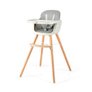 3 In 1 Wooden Convertible Baby High Chair With Removable Tray