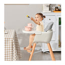3 In 1 Wooden Convertible Baby High Chair With Removable Tray