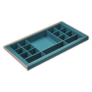 B Series Pull Out Wardrobe Tray 900Mm Multiple Sections Teal Finish