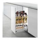 Pull Out Kitchen Cupboard With Hooks And Knife Block Fits 400Mm