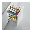 Pull Out Kitchen Cupboard With Hooks And Knife Block Fits 450Mm