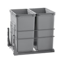 Simplex 56L Twin Slide Out Waste Bin 450Mm Cabinet Bottom Mounted