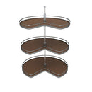 A Series Rotating Carousel 3 Tier Adjustable Height Cabinet