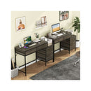 Computer Desk With 5 Drawers And Side File Cabinet