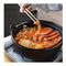 25Cm Cast Iron Japanese Style Sukiyaki Shabu Hot Pot With Wooden Lid