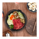 29Cm Cast Iron Japanese Style Sukiyaki Shabu Hot Pot With Wooden Lid