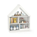 Kids Dollhouse Bookshelf 3 Tier House Shaped Storage Organizer