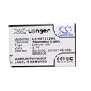 Cameron Sino Cs Ht7272Ml 1500Mah Battery For Htc Desire Z Phone
