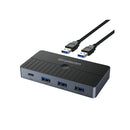 Simplecom Km320 2 Way Superspeed Usb Switch 4 Port Hub