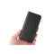 For Samsung Galaxy S22 Case Genuine Cow Leather Wallet Cover Black