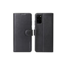 For Samsung Galaxy S20 Plus Case Genuine Leather Wallet Cover Black