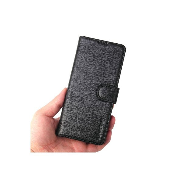 For Samsung Galaxy S20 Ultra Case Genuine Cow Leather Wallet Black