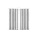 2X Blockout Curtains Panels 3 Layers Grey