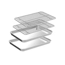 Kitchee Oven Baking Tray Cooling Rack 4 Piece Stainless Steel