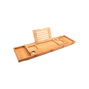 Luxury Adjustable Bamboo Bath Tray Caddy