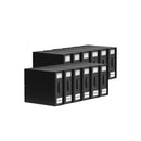 Kitchee Foldable Bed Sheet Storage Boxes Linen Blanket Organiser Black