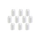 5L White Hdpe Plastic 10X Bottles Tamper Tel Caps