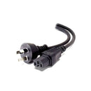 Alogic Aus 3 Pin Mains Plug To Iec C15 High Temperature Male To Female