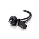 Alogic 3 Pin Aus Male To Right Angle Iec C13 Female Power Cable