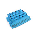 1 To 100 Cattle Number Ear Tags 5X4Cm Set Small Blue Livestock Label