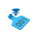 1 To 100 Cattle Number Ear Tags 5X4Cm Set Small Blue Livestock Label