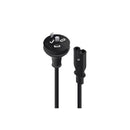 Alogic 3M Aus 2 Pin Mains Plug To Iec C7 Male To Female