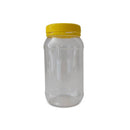 10X 1Kg Plastic Honey Jars Lids Round Clear Food Grade Containers