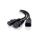 Alogic 2M Y Splitter Power Cable Iec C14 M 2 Iec C13 F