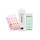 Waxing Kit Digital Wax Warmer 100G Wax Cartridge 100X Precut Strips Pk