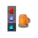 Usb Colour Change Salt Himalayan Lamp Heart Shape Pink Rock Led Light