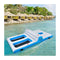 Inflatable Floating Island with Built in Cup Holders for Lakes