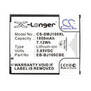 Cameron Sino Cs Smj100Xl 1850Mah Battery For Samsung Galaxy J1 Mobile
