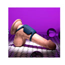 Playboy Pleasure Jet Pack Blue Rechargeable Vibrating Penis Harness