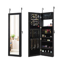 Jewelry Cabinet Lockable With Full Length Mirror And 15 Led Lights