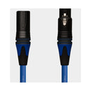 Mogami Blue Cable Black Shell Gold Pin Neutrik With Blue Xlr Boots