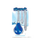 Skwert Douche Kit Blue Unisex Douche Kit