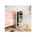 Kids Jewelry Cabinet 360 Degree Rotating With Mirror And Clothes Rack