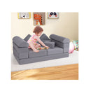 9 Piece Modular Kids Play Couch With Machine Washable Covers