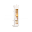 Kids Jewelry Cabinet 360 Degree Rotating With Mirror And Clothes Rack